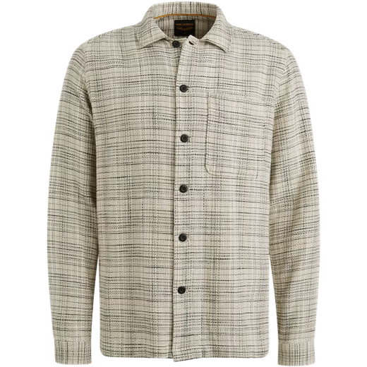 PME | Hemdjacke mit Karomuster | 7013 weiss