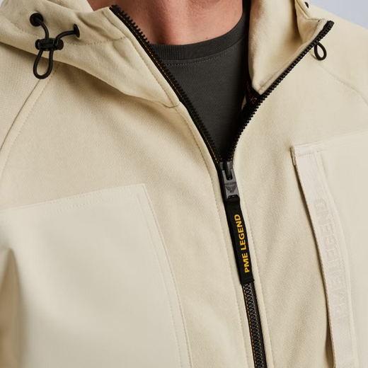 PME | Sweatjacke mit Kapuze | 7013 weiss