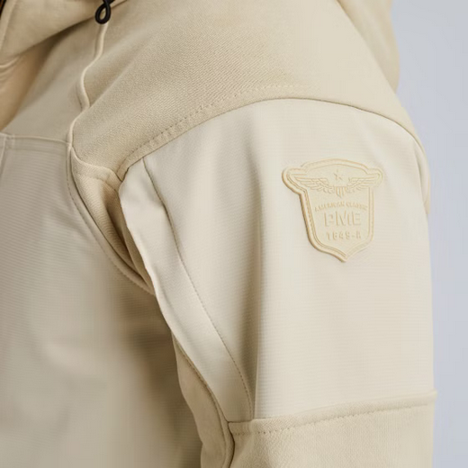 PME | Sweatjacke mit Kapuze | 7013 weiss