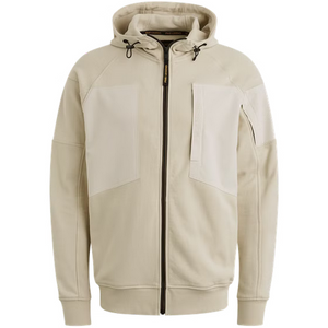 PME | Sweatjacke mit Kapuze | 7013 weiss