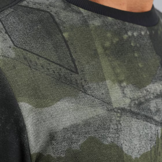 PME | Sweatshirt mit Allover Print | 5281 schwarz