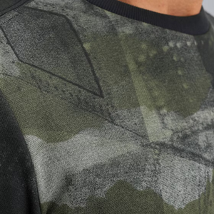 PME | Sweatshirt mit Allover Print | 5281 schwarz