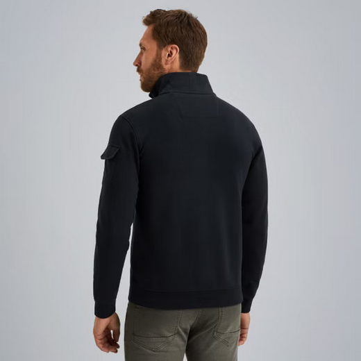 PME | Pullover mit halbem Reißverschluss | 5281 dunkelblau