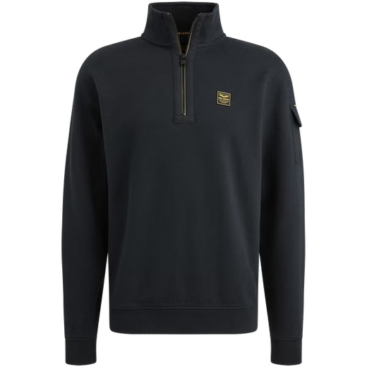 PME | Pullover mit halbem Reißverschluss | 5281 dunkelblau