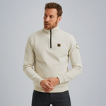 Lade das Bild in den Galerie-Viewer, PME | Pullover mit halbem Reißverschluss | 7013 weiss
