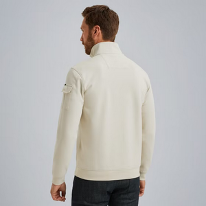 PME | Pullover mit halbem Reißverschluss | 7013 weiss