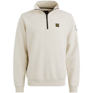 PME | Pullover mit halbem Reißverschluss | 7013 weiss