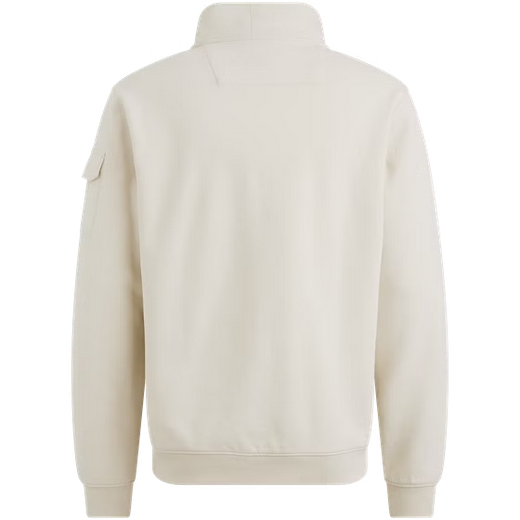 PME | Pullover mit halbem Reißverschluss | 7013 weiss
