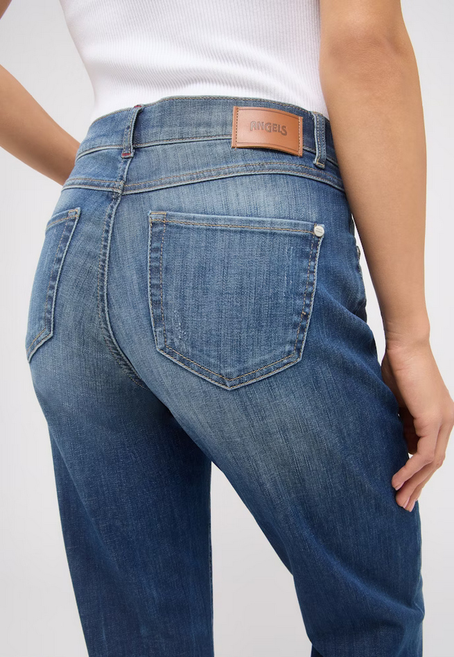 Angels | Straight Jeans im 5-Pocket-Design | 33288 midblue