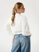 Lade das Bild in den Galerie-Viewer, Guess | Pullover mit Rundhalsausschnitt aus Flauschgarn | G012 CREAMWHITE
