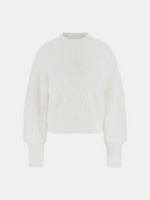 Lade das Bild in den Galerie-Viewer, Guess | Pullover mit Rundhalsausschnitt aus Flauschgarn | G012 CREAMWHITE
