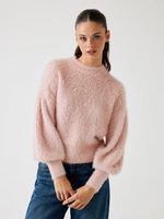 Lade das Bild in den Galerie-Viewer, Guess | Pullover mit Rundhalsausschnitt aus Flauschgarn | G66B PINK ROSE
