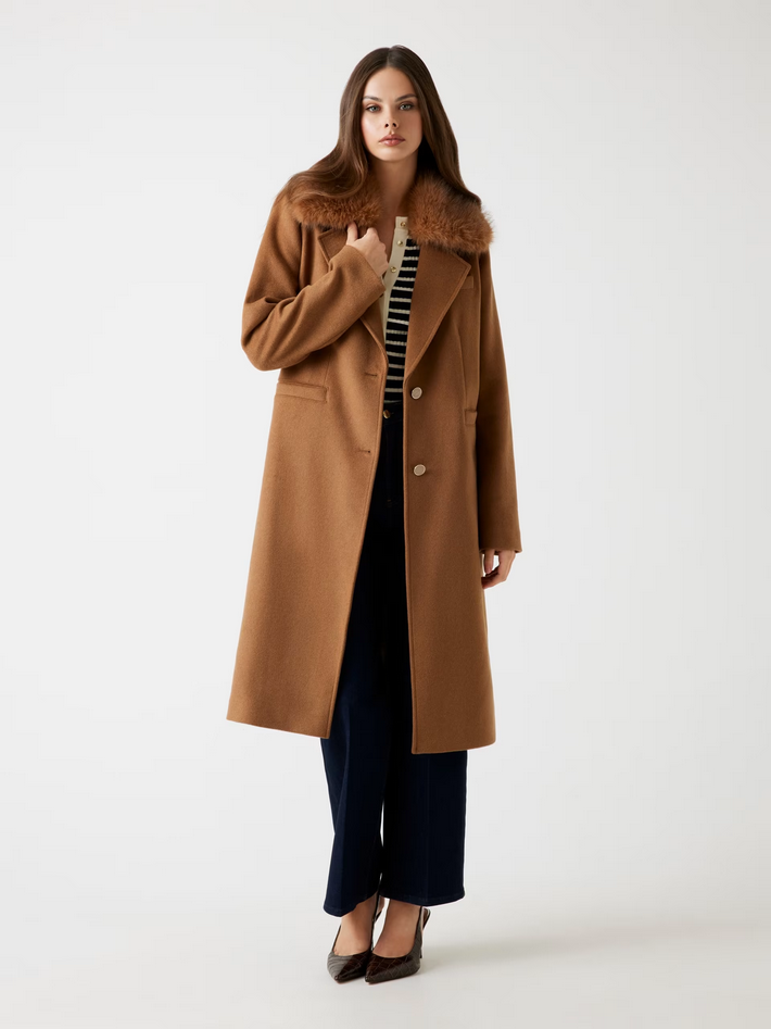 Guess | Lange Wollmix Mantel | F11M DESERT STO