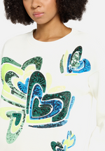 Lade das Bild in den Galerie-Viewer, Cartoon | Sweatshirt Rundhals | 1951 Patch Cream/Green
