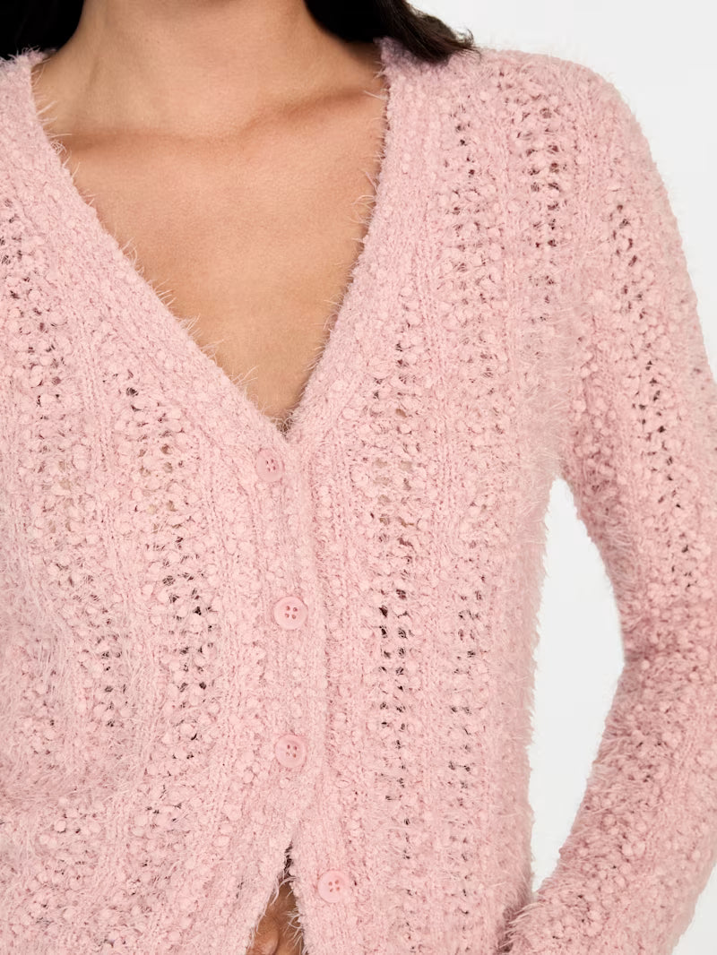 Guess | Cardigan Ajourstrick | G6J3 PINK PEA