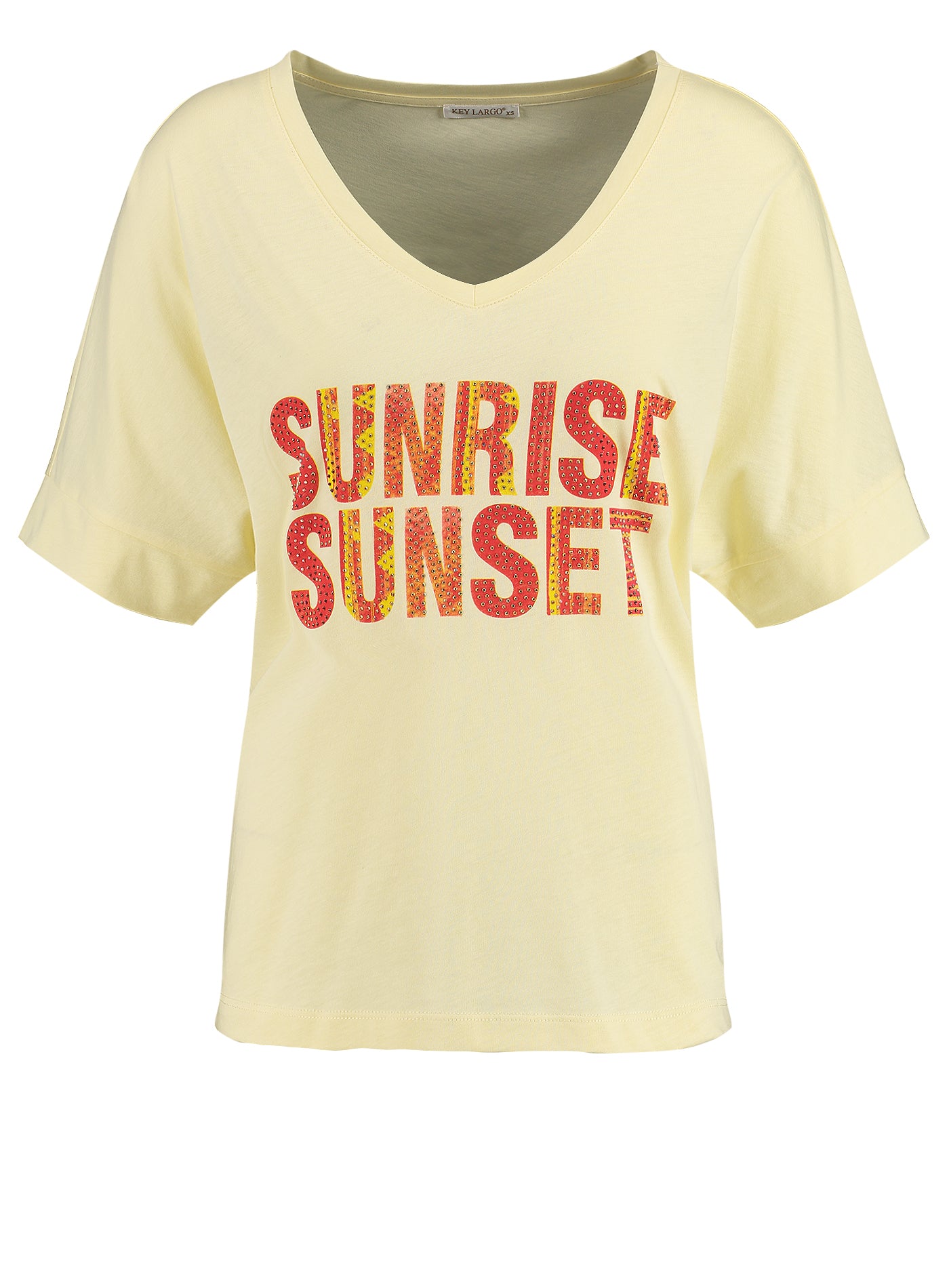 Key Largo | WT SUNLIGHT v-neck | 1418 pastel yellow