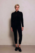 Lade das Bild in den Galerie-Viewer, Zhrill | CHIARA - Casual Soft Cord Hose | Black
