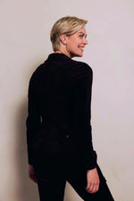 Lade das Bild in den Galerie-Viewer, Zhrill | SALMA - Soft Cord Blazer | Black
