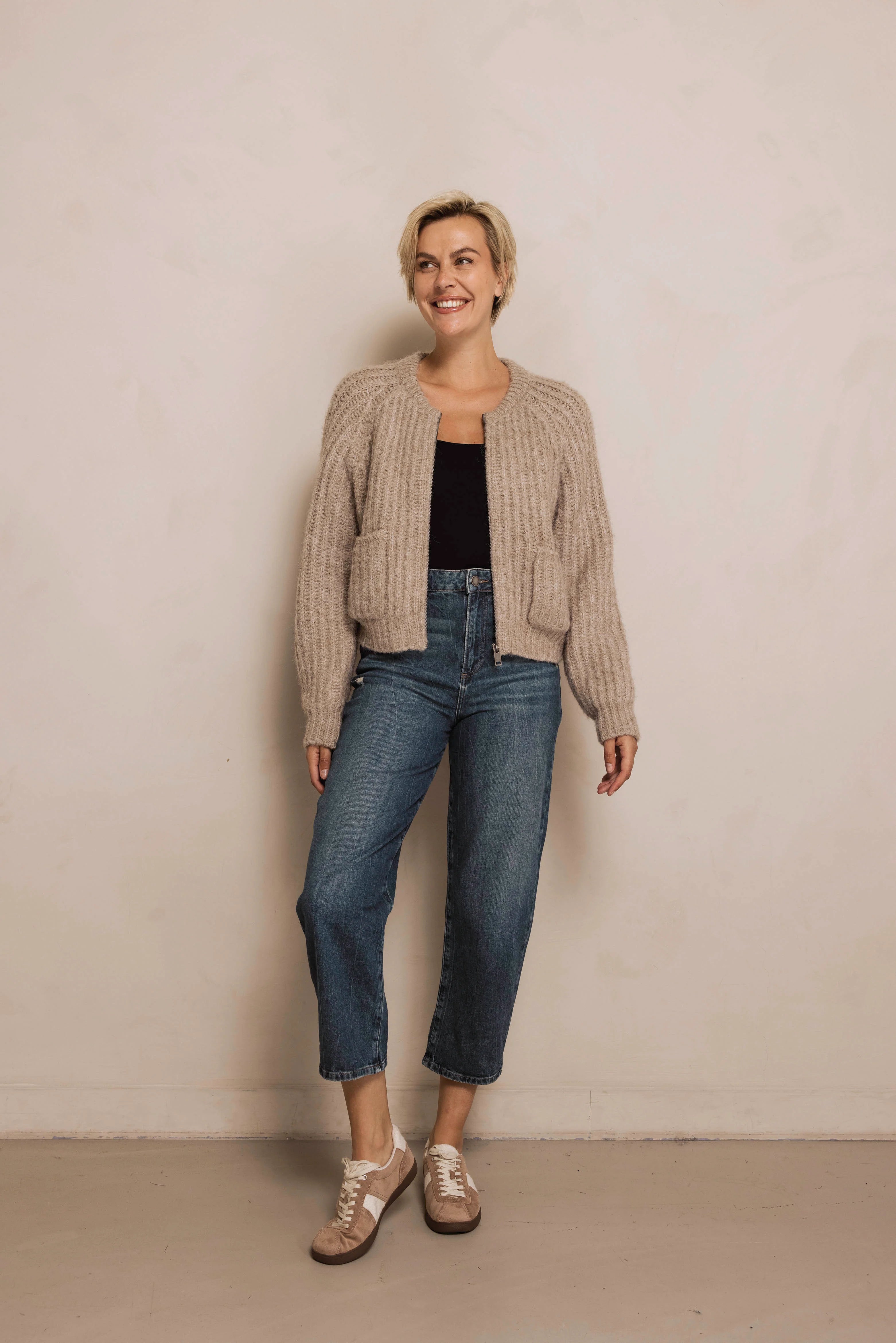 Zhrill | CORINNA Strickjacke  | Sand