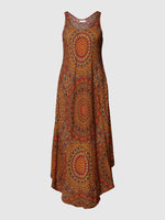 Lade das Bild in den Galerie-Viewer, Apricot | Moroccan Mandala Curve Dress  | 0 RED
