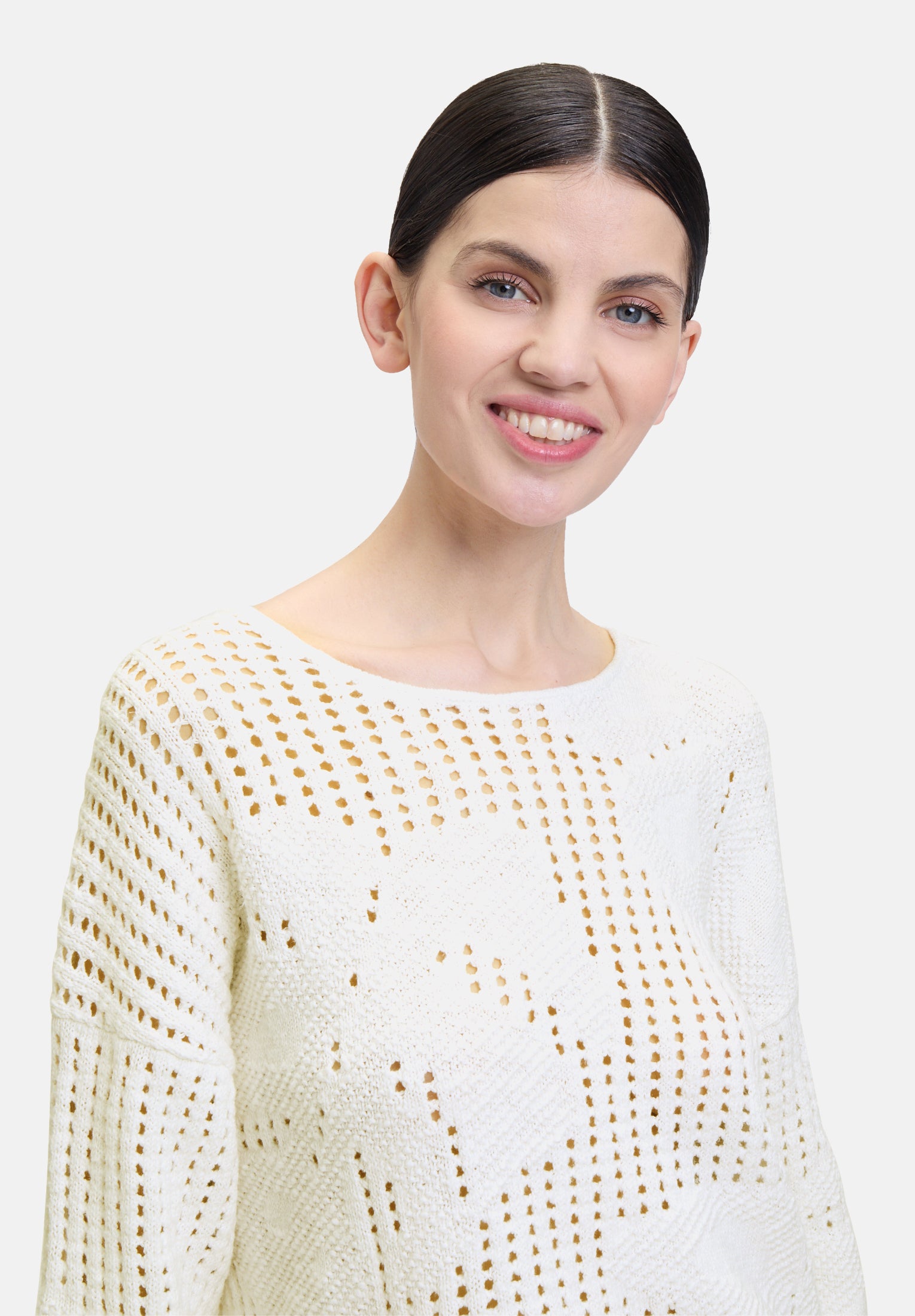 Cartoon | Strickpullover mit Rundhalsausschnitt | 1014 Offwhite