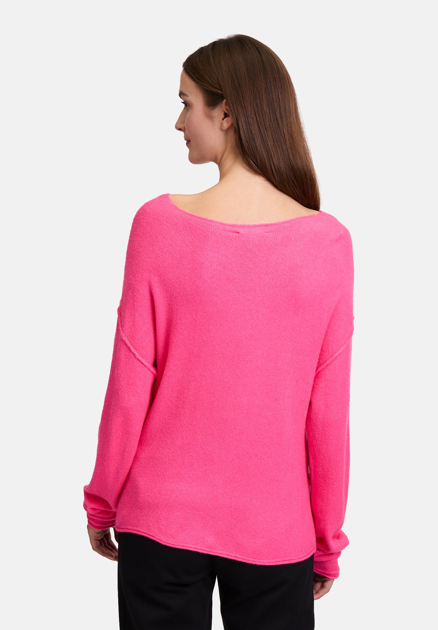 Cartoon | Strickpullover mit Rundhalsausschnitt | 4179 Neon Pink