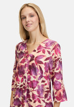 Lade das Bild in den Galerie-Viewer, Cartoon | Sommerkleid mit Muster | 1838 Cream/Dark Pink

