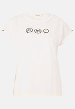 Lade das Bild in den Galerie-Viewer, Cartoon | Baumwollshirt mit Ärmelaufschlag | 1912 Patch Cream/Cream

