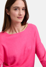 Lade das Bild in den Galerie-Viewer, Cartoon | Strickpullover mit Rundhalsausschnitt | 4179 Neon Pink
