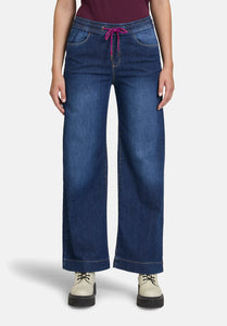 Cartoon | Casual-Jeans mit weitem Bein  | 8620 Dark Blue Denim