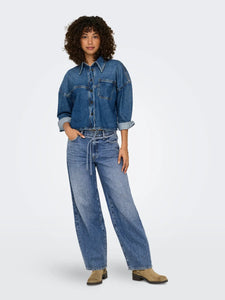 ONLY | GIANNA Mid-Rise Balloon Cut Jeans | MEDIUM BLUE