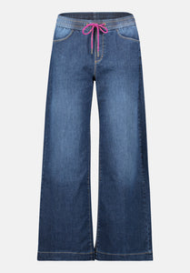 Cartoon | Casual-Jeans mit weitem Bein  | 8620 Dark Blue Denim