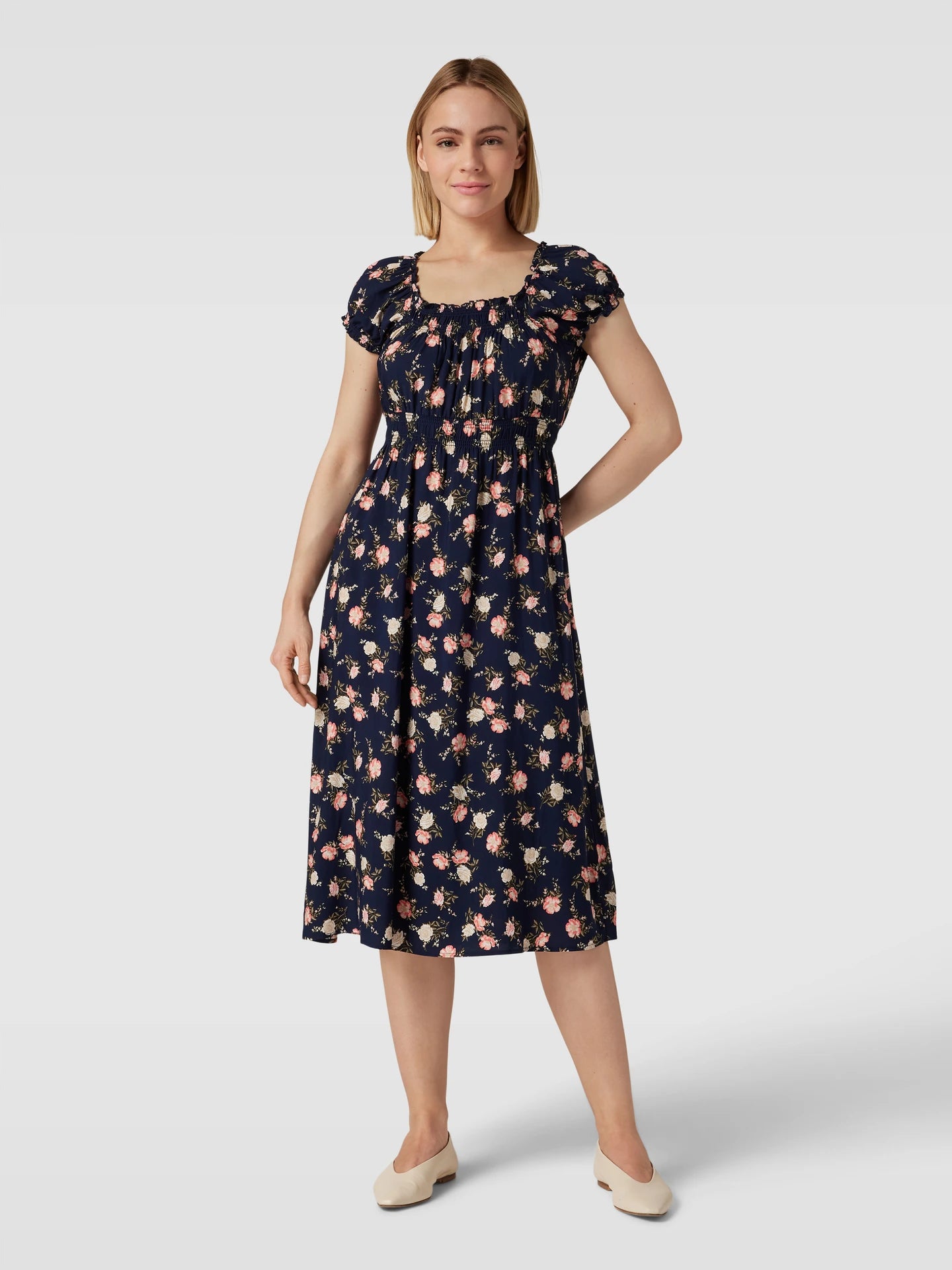 Apricot |  Vintage Rose Milkmaid Dress | 0 NAV