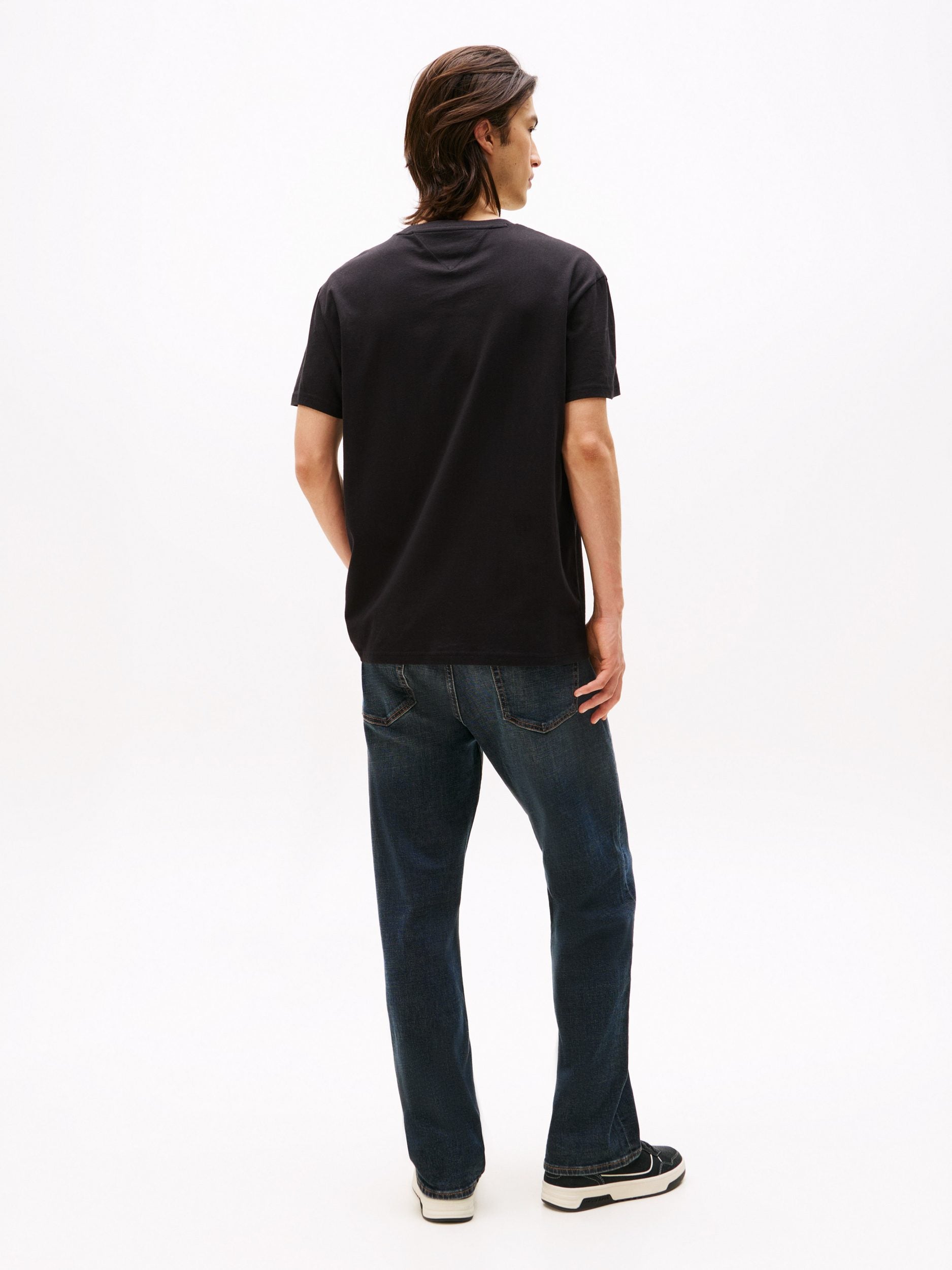 Tommy Jeans | Rundhals-T-Shirt aus Jersey mit Logo | BDS black