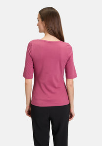 Cartoon | Basic Shirt mit Rundhalsausschnitt | 4506 Dry Rose