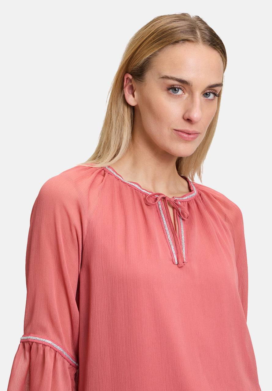 Cartoon | Casual-Bluse mit Flügelärmeln | 4414 Dusty Cedar