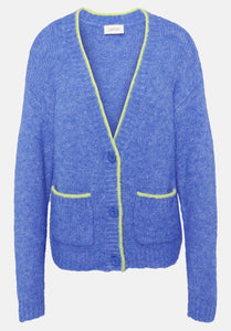 Cartoon | Strick-Cardigan mit V-Ausschnitt | 8820 Blue/Yellow