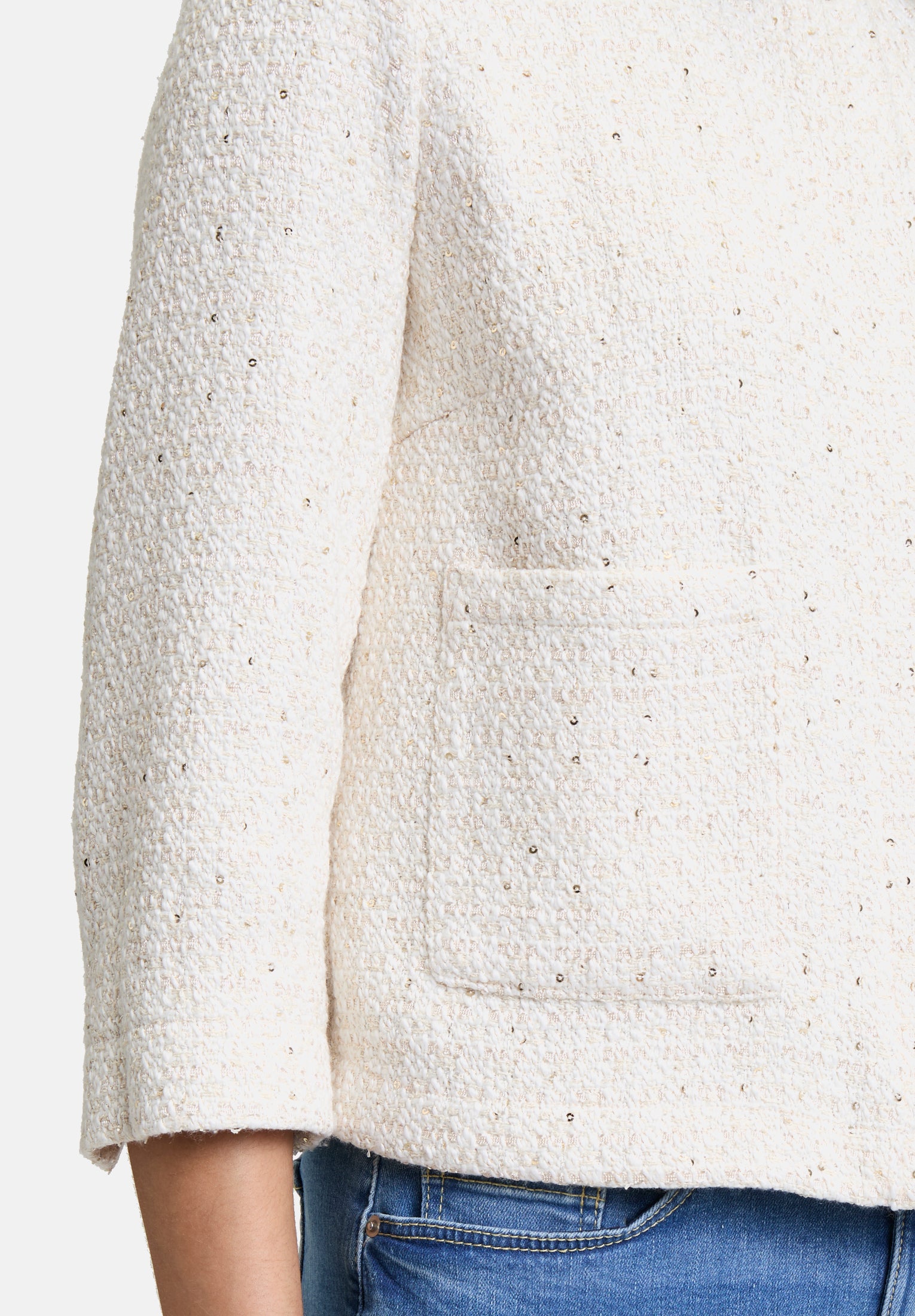 Cartoon |  Tweedblazer mit Taschen | 1815 Cream/Nature
