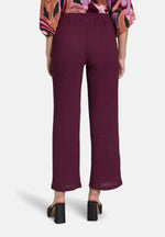 Lade das Bild in den Galerie-Viewer, Cartoon |  Casual-Hose mit weitem Bein | 4685 Dark Aubergine
