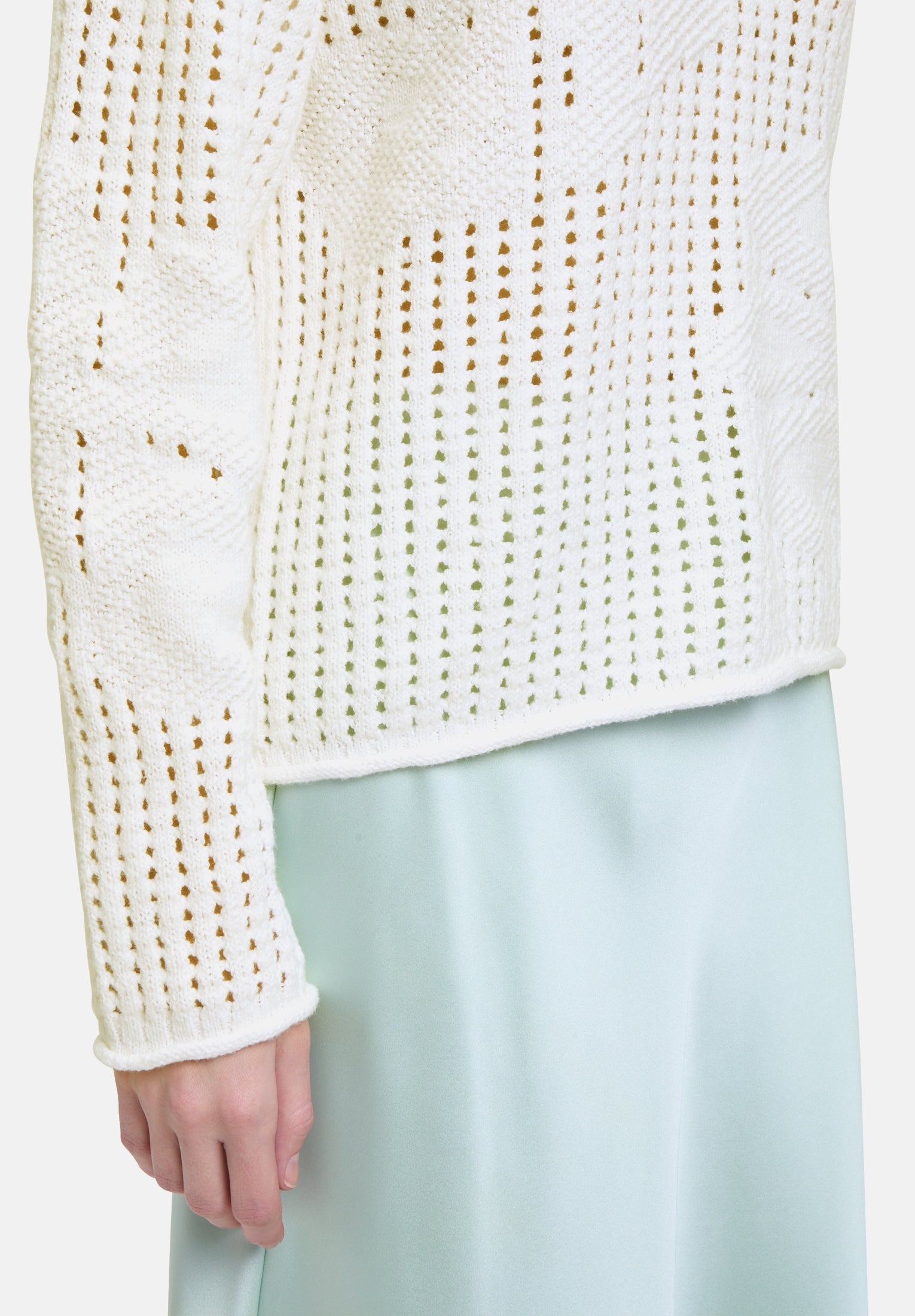 Cartoon | Strickpullover mit Rundhalsausschnitt | 1014 Offwhite