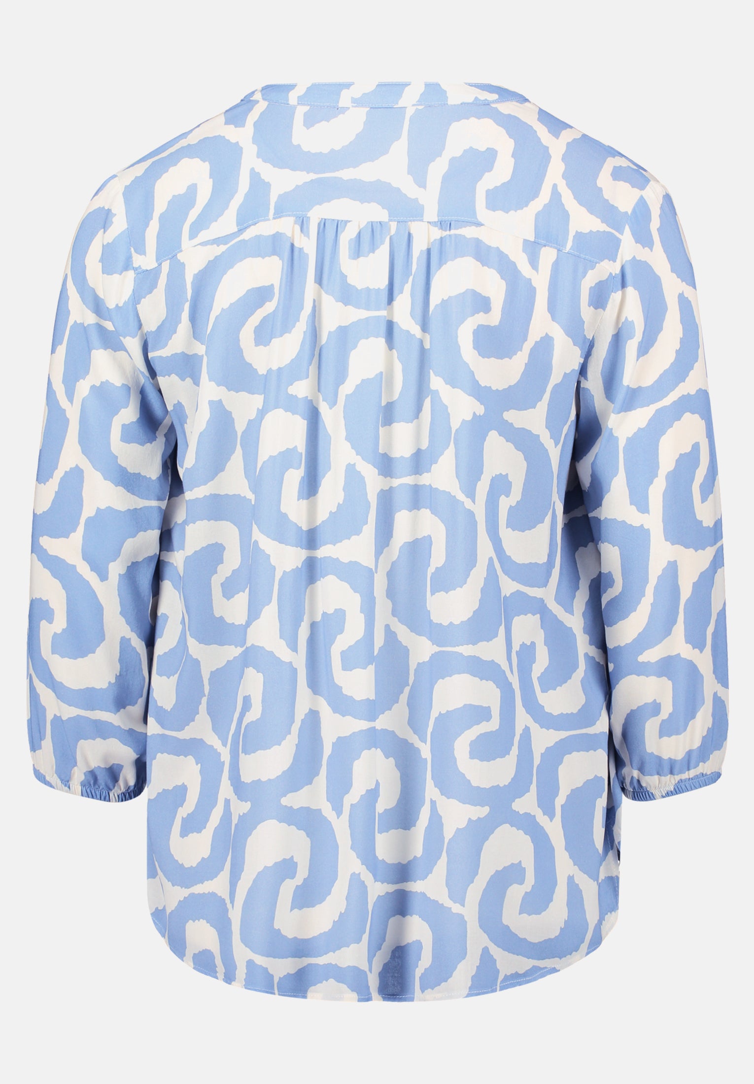 Cartoon | Blusenshirt mit Muster | 1881 Cream/Blue