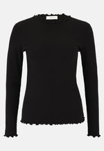 Lade das Bild in den Galerie-Viewer, Cartoon | Langarm-Shirt mit Kragen  | 9045 Black
