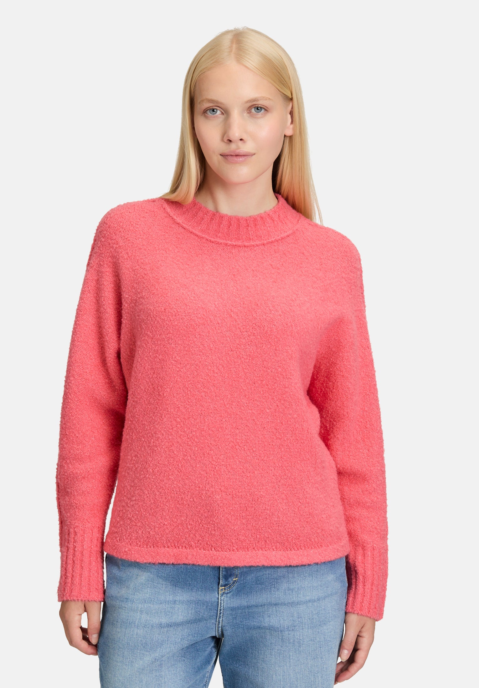Cartoon | Strickpullover mit Fledermausärmeln | 4106 Calypso Coral