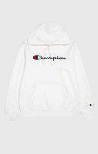 Champion | Hoodie aus Fleece- Stoff mit neuem Großem-Logo | WW001 WHT