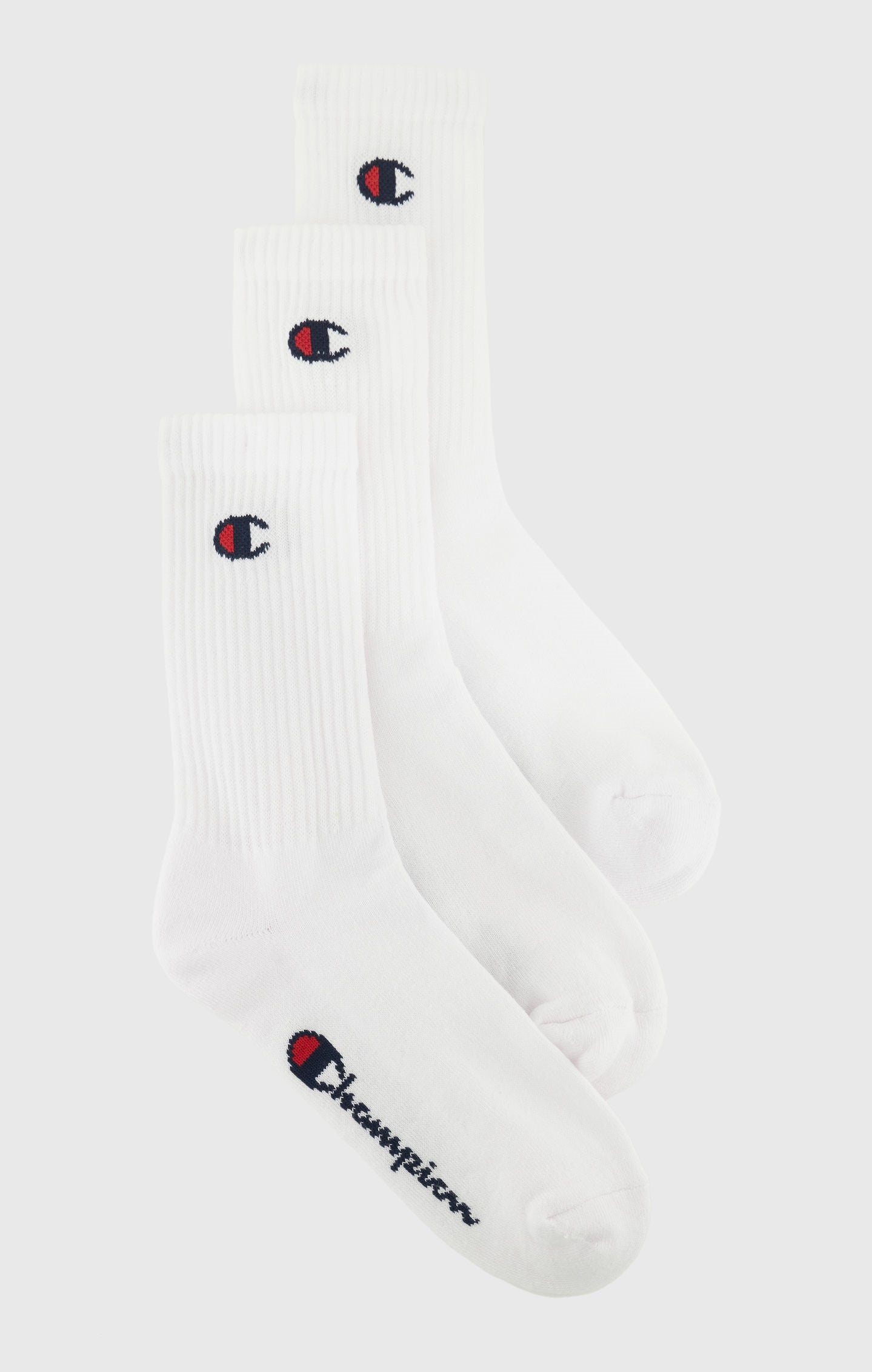 Champion | Crew-Socken mit C-Logo im 3er-Pack | WW001 weiss