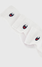 Lade das Bild in den Galerie-Viewer, Champion | Crew-Socken mit C-Logo im 3er-Pack | WW001 weiss
