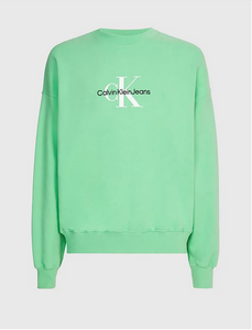 Calvin Klein | Oversized Monogramm-Sweatshirt | L1C Neptune