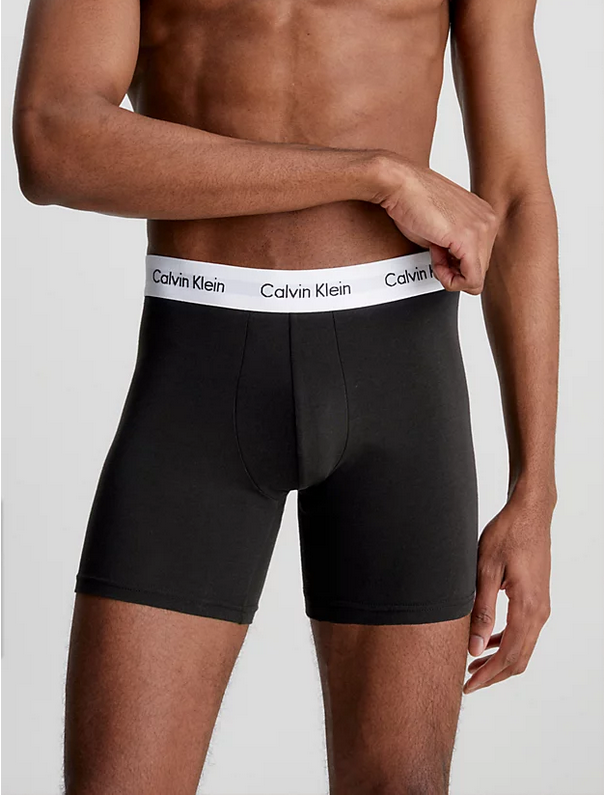 Calvin Klein Underwear | 3ER-PACK TRUNK SHORTS LONG | 001 BLACK