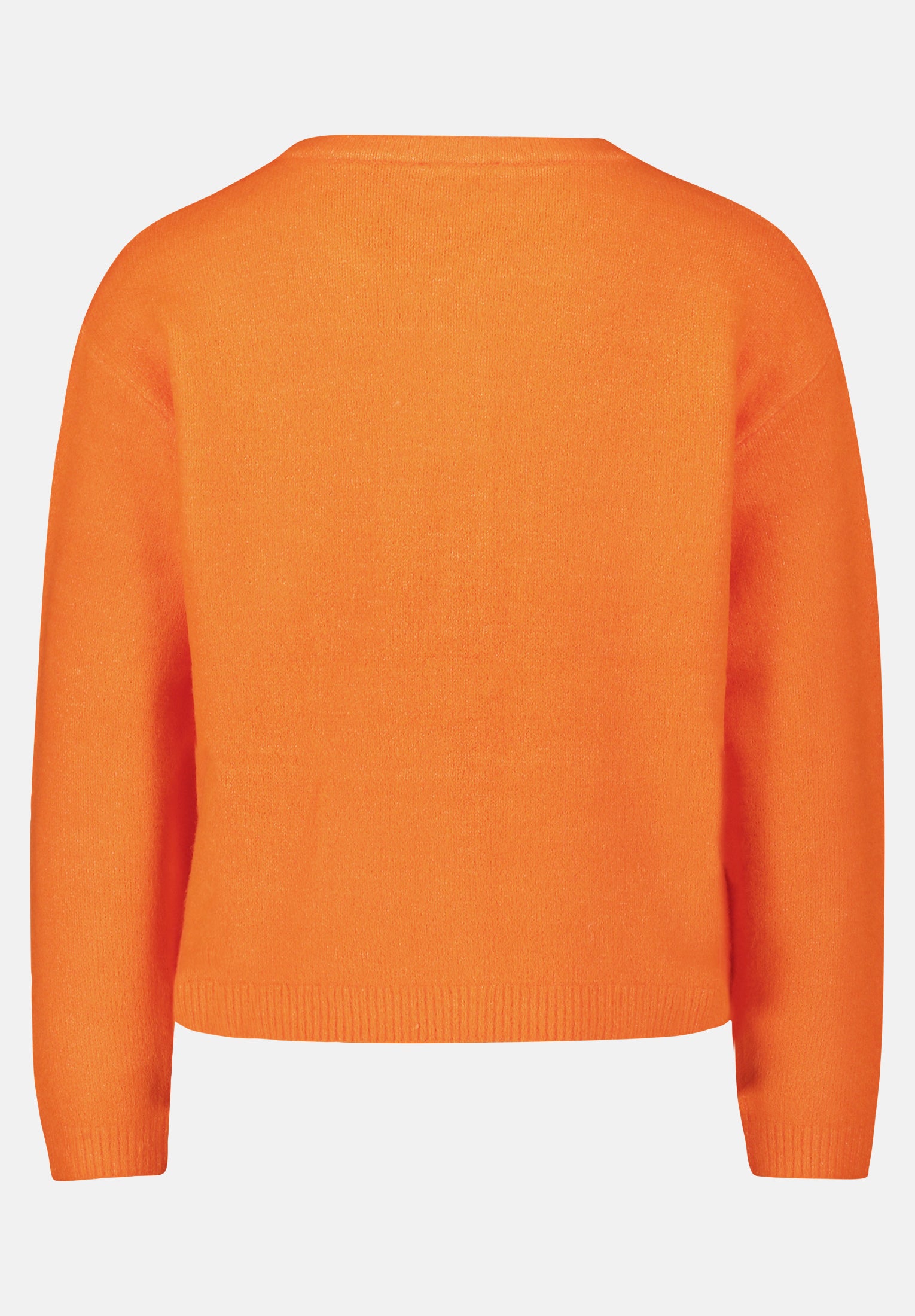 Cartoon | Knitted cardigan with round neck | 4775 Neon Orange