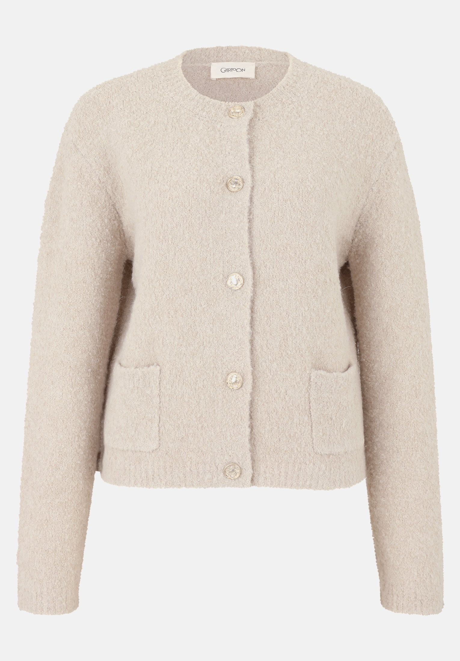 Cartoon | Strick-Cardigan mit Knopfleiste | 9074 Pumice Stone